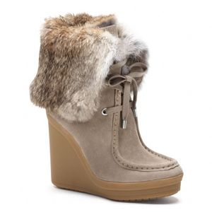 Coach Scout Sahara Suede Wedge Boots